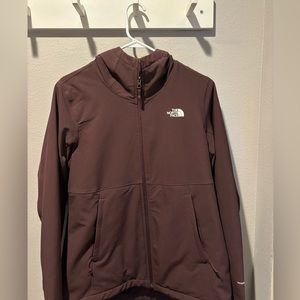 Purple north face coat